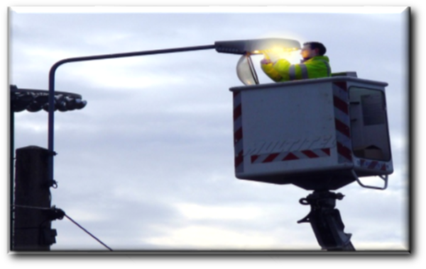 Maintenance, entretien et exploitation des installations d'éclairage public et de signalisation lumineuse tricolore